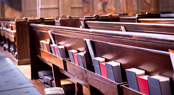 Church pews.