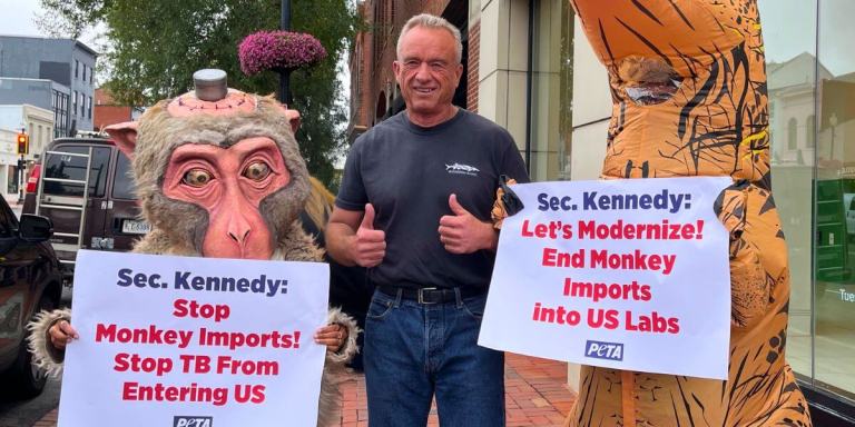 Not monkey business: PETA and RFK Jr. find common ground