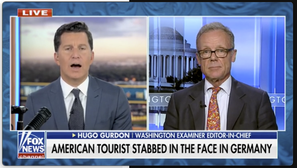 Hugo Gurdon says stabbing in Germany isn’t unique due to open borders
