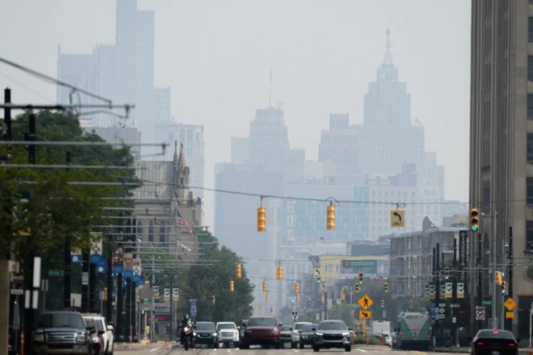Twelve states issue air quality alerts as Canadian wildfires burn