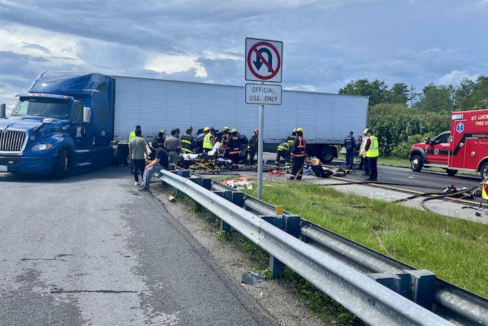The driver in a fatal crash that resulted in the deaths of three people in St. Lucie County, Florida, has been identified as an illegal immigrant. (St. Lucie County Sheriff's Office)