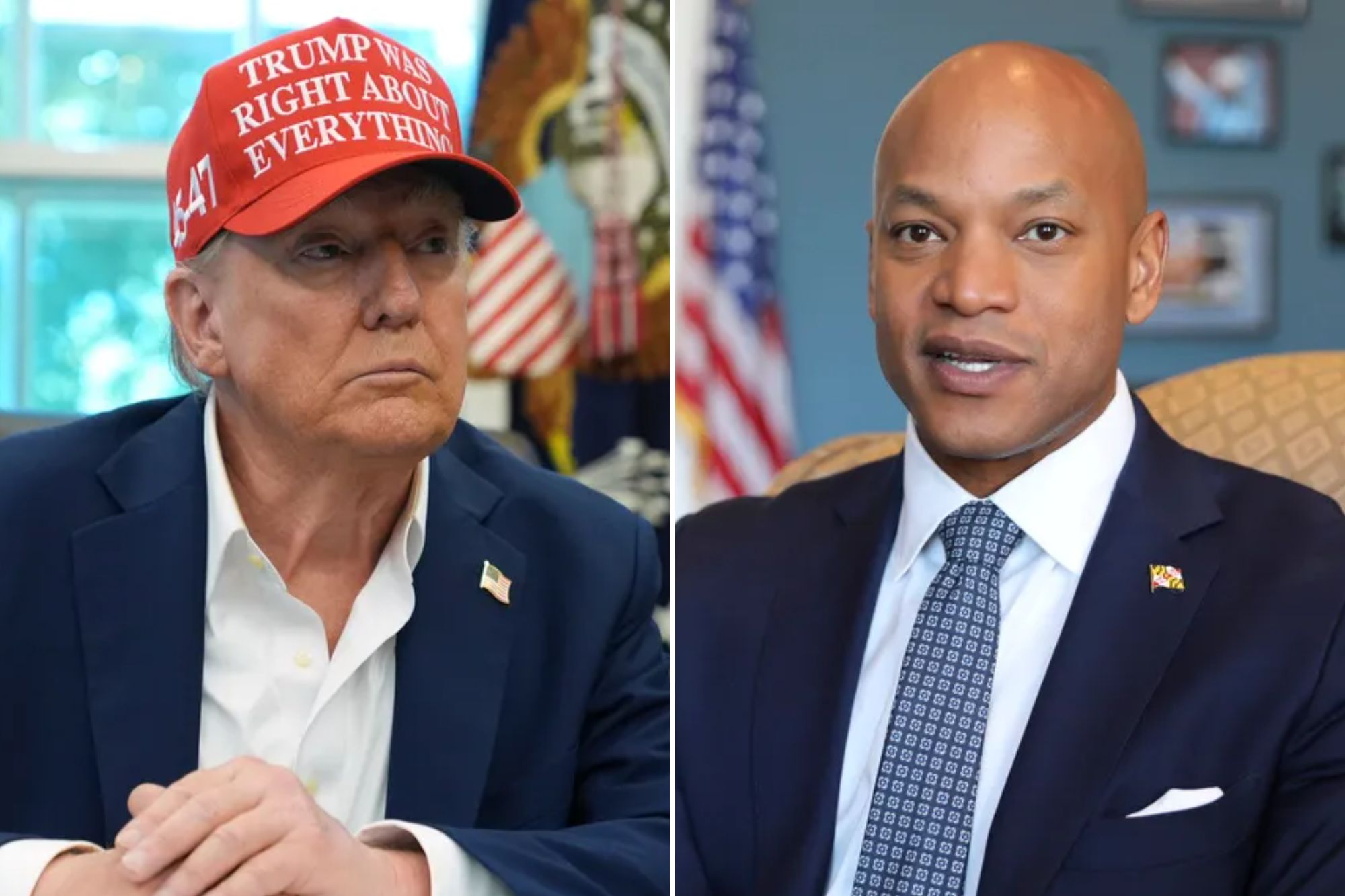 Trump rips Wes Moore on Baltimore crime, threatens to deploy Guard and pull bridge collapse funds