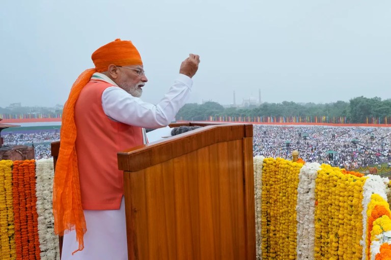 Modi slams Pakistani ‘nuclear blackmail’ on India Independence Day amid fragile ceasefire