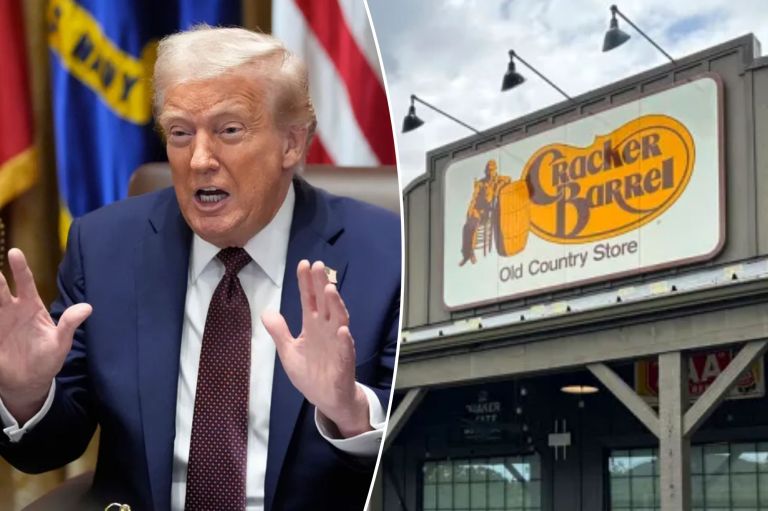 Trump tells Cracker Barrel to admit logo mistake and rebrand: ‘Make Cracker Barrel a WINNER again’