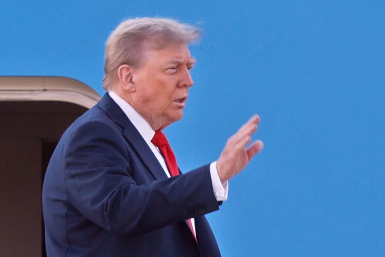 President Donald Trump voiced optimism that his Friday meeting in Alaska with Russian President Vladimir Putin will be productive but threatened 