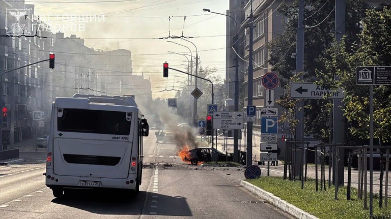 Ukrainian drones hit Russia on eve of Trump-Putin summit in Alaska