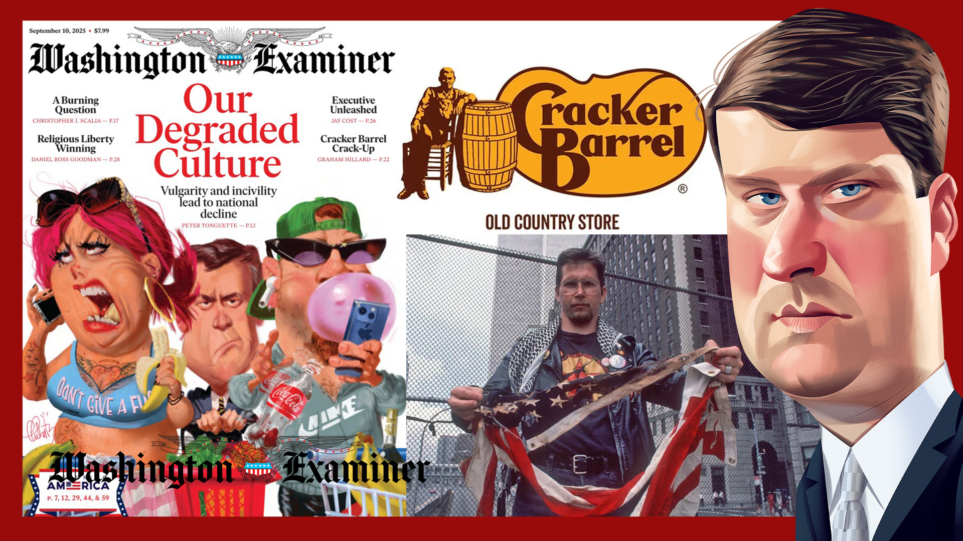Inside Scoop: Degraded American culture, flag burning, and Cracker Barrel lessons