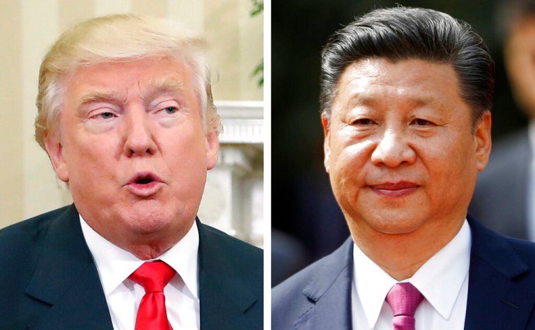 President Donald Trump, left, and China's President Xi Jinping. (Pablo Martinez Monsivais, Luis Hidalgo / AP Photos)