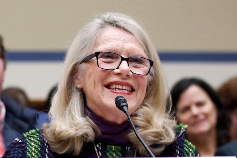 Rep. Carol Miller (R-WV) sitting in a Congressional hearing.