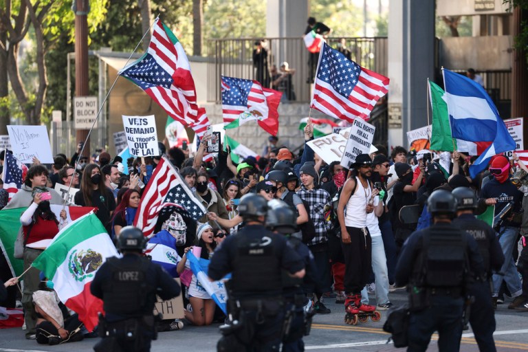 LA ICE protest