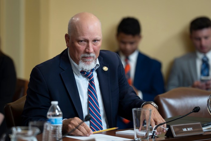 Rep. Chip Roy (R-TX) takes a seat.