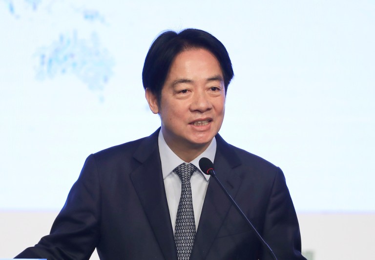 Taiwanese President William Lai Ching-te delivers a speech during the Ketagalan Forum G2025 Indo-Pacific Security Dialogue on Tuesday, Aug. 5, 2025, in Taipei, Taiwan.