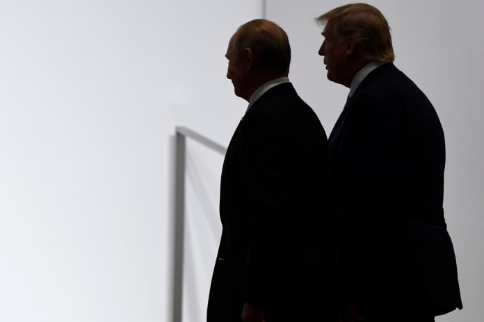 President Donald Trump and Russian President Vladimir Putin.