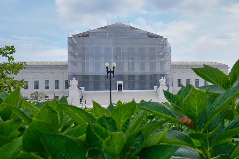 The Supreme Court is seen on Thursday, Aug 14, 2025, in Washington. (AP Photo/Mariam Zuhaib)