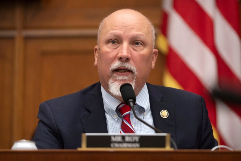 Rep. Chip Roy (R-TX), speaks during a hearing on Capitol Hill.