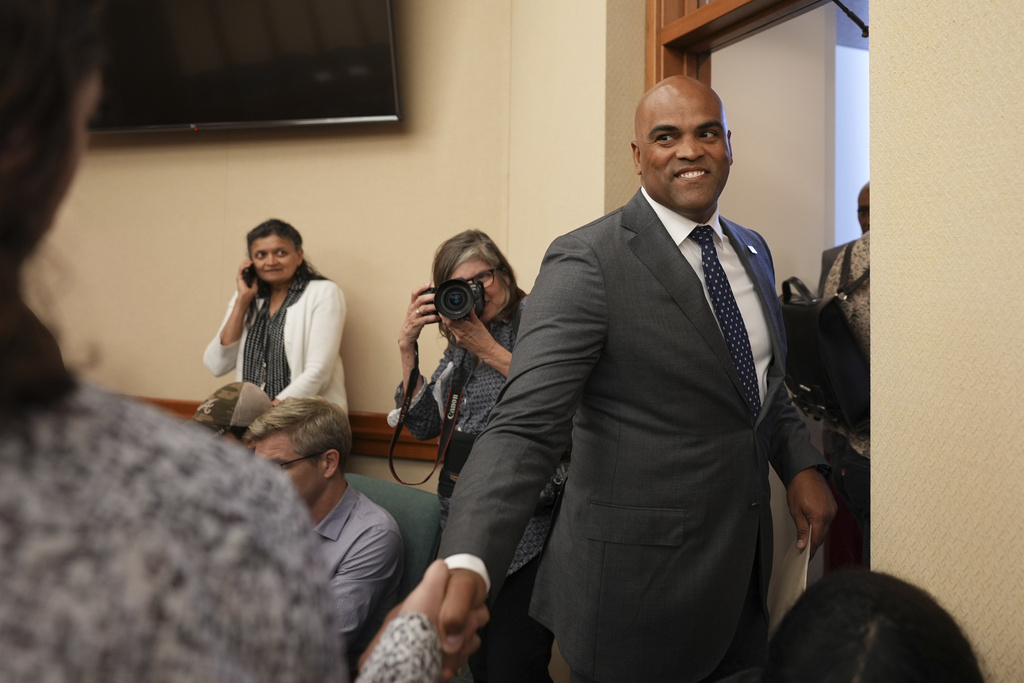 Colin Allred preaches anti-corruption message in uphill bid to flip Texas Senate seat