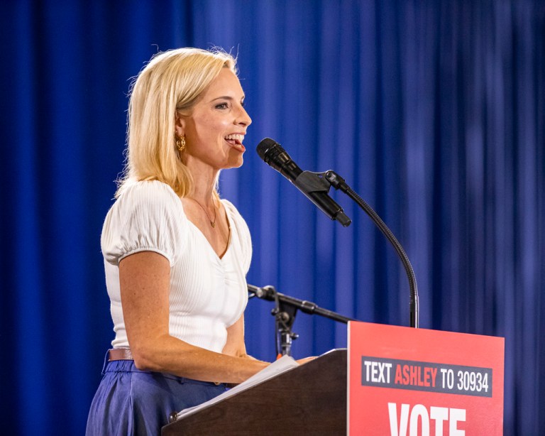 Rep. Ashley Hinson (R-IA) speaks.