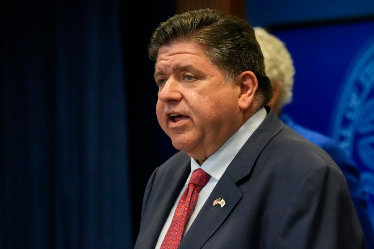 Illinois Gov. JB Pritzker speaks during a press conference Tuesday, Sept. 2, 2025, in Chicago.