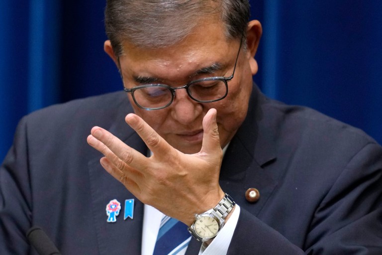 Japanese prime minister resigns after party suffered historic defeat in summer election