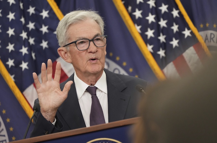 Federal Reserve Chairman Jerome Powell speaks during a news conference following the Federal Open Market Committee meeting, Wednesday, Sept. 17, 2025, at the Federal Reserve Board Building in Washington.