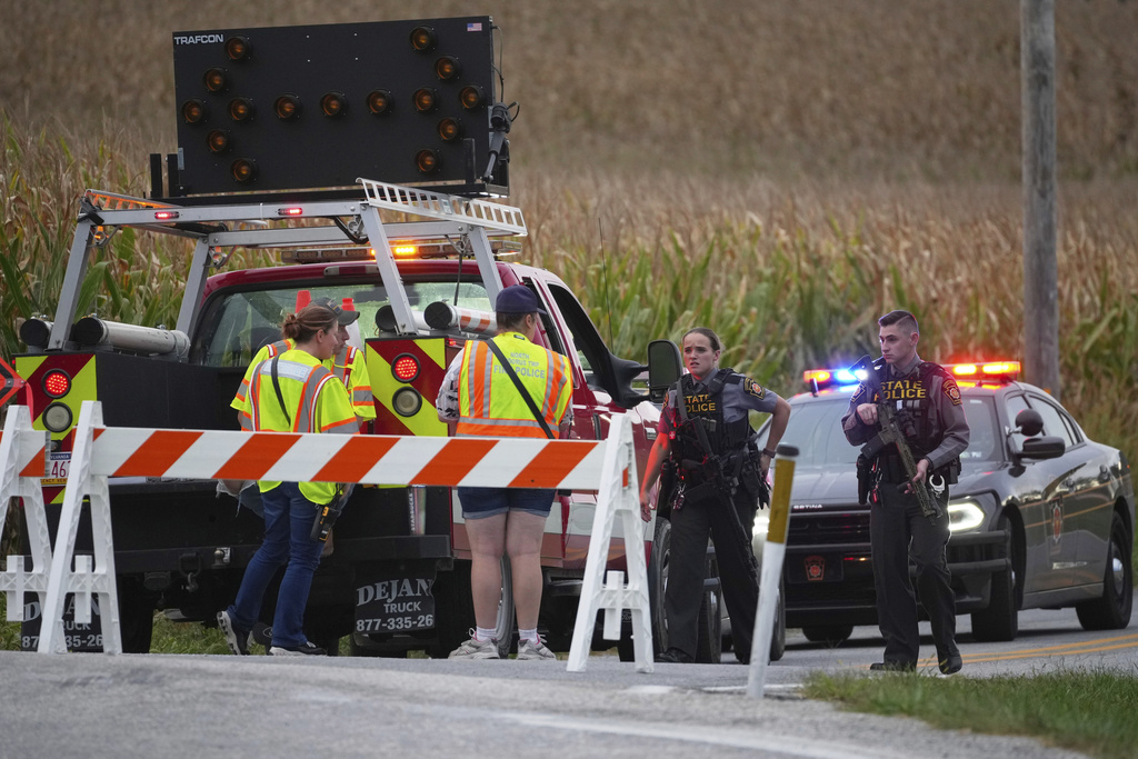Man suspected of shooting five Pennsylvania police officers, killing three, identified