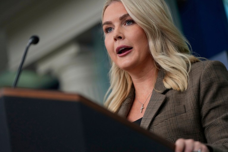 White House press secretary Karoline Leavitt.