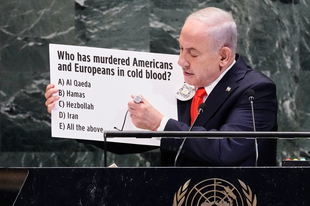 Netanyahu runs ‘pop quiz’ highlighting Iran-aligned groups