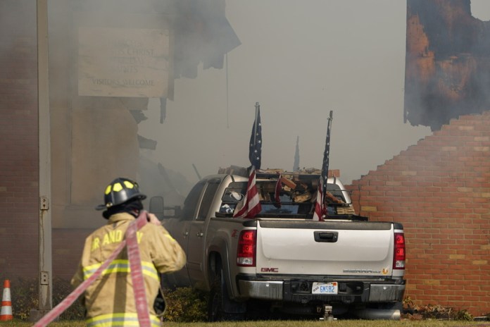 Truck that rammed into Grand Blanc Mormon church 