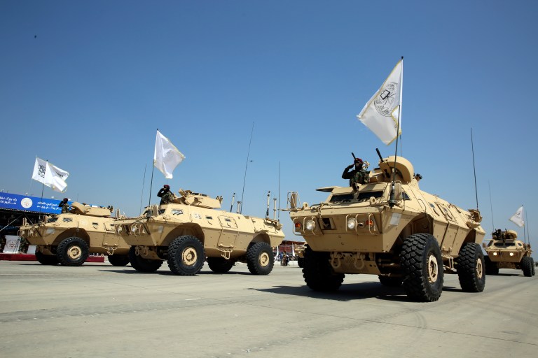 Taliban military vehicles