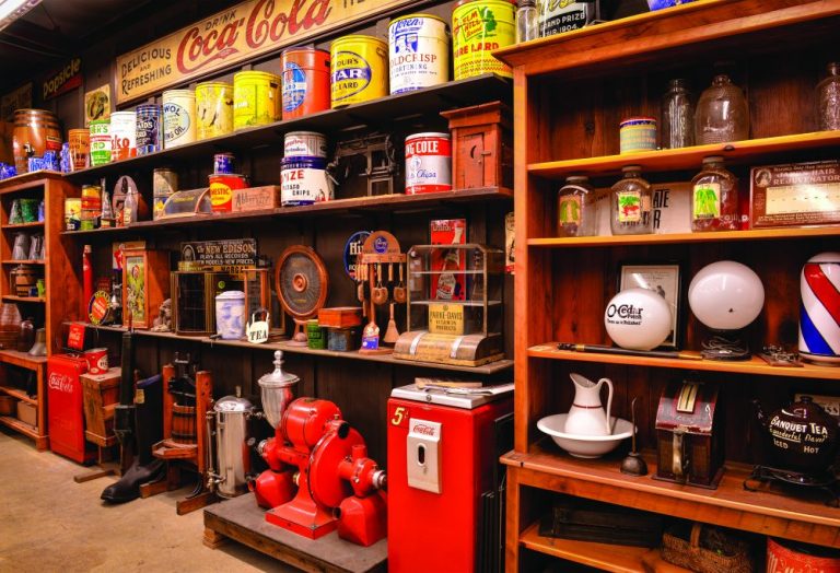 Cracker Barrel interior.