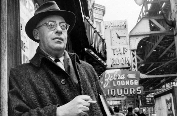 Saul Alinsky on Chicago’s south side, Feb. 20, 1966. (Associated Press)