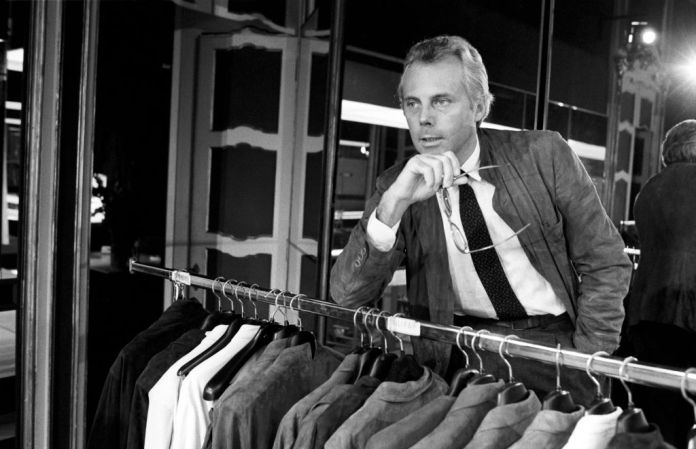Portrait of the Italian designer Giorgio Armani. Seventies (Photo by Adriano Alecchi/Mondadori via Getty Images)