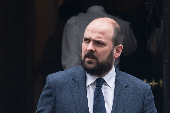 British MP Richard Holden leaves 10 Downing Street after attending the weekly Cabinet meeting in London, United Kingdom on May 14, 2024.