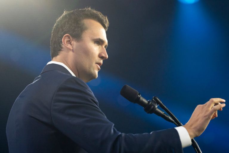 Turning Point USA executive director Charlie Kirk speaks during Turning Point USA's AmericaFest at the Phoenix Convention Center on December 22, 2024 in Phoenix, Arizona. The annual four day conference geared toward energizing and connecting conservative youth hosts some of the country's leading conservative politicians and activists. (Photo by Rebecca Noble/Getty Images)