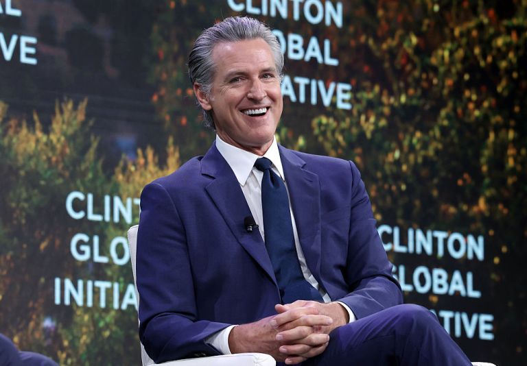 California Gov. Gavin Newsom speaks onstage during the Clinton Global Initiative 2025 Annual Meeting at New York Hilton Midtown on September 24, 2025 in New York City. (Photo by JP Yim/Getty Images for Clinton Global Initiative)