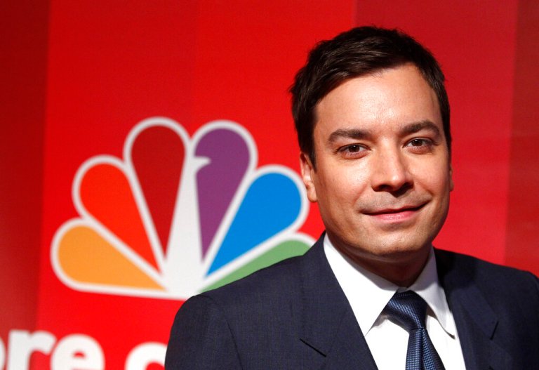 TV personality Jimmy Fallon attends the NBC Universal's Upfront presentation in New York on Monday, May 17, 2010. (AP Photo/Peter Kramer)