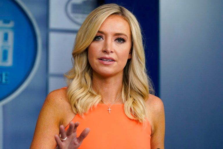 White House press secretary Kayleigh McEnany speaks during a press briefing at the White House, Monday, June 29, 2020, in Washington.
