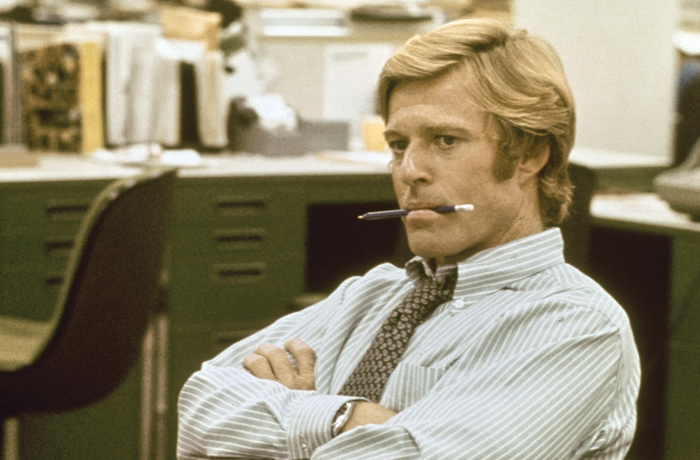Robert Redford in All the President’s Men, 1976. (Michael Ochs Archives/Getty Images)