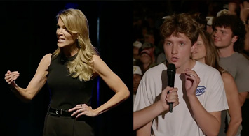 Megyn Kelly argues with student