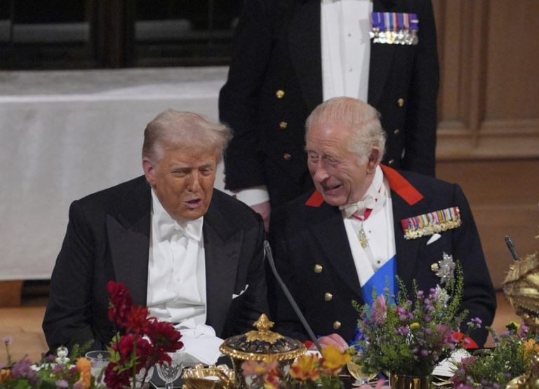 President Donald Trump and King Charles.