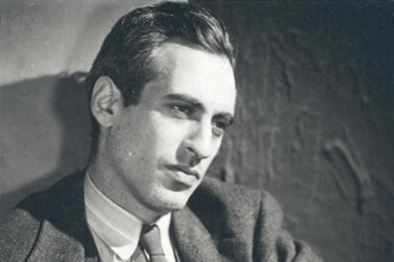 Black and white portrait of Frank Meyer