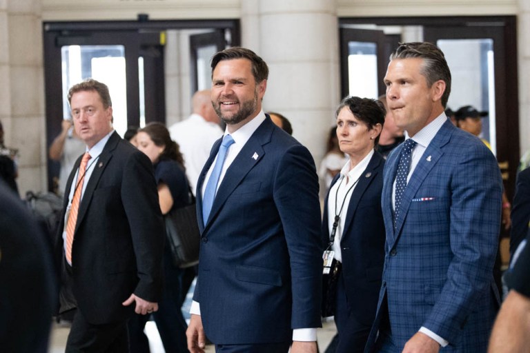 Vice President JD Vance walks Union Station with Secretary of Defense Pete Hegseth