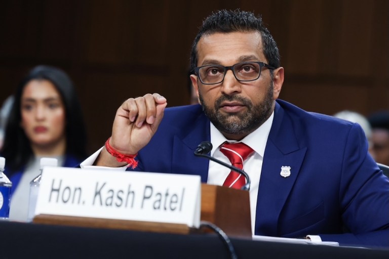 FBI Director Kash Patel testifies before Congress.