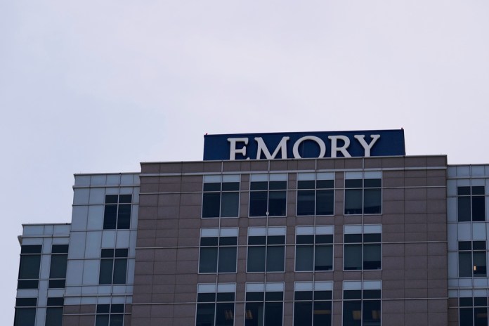 Emory University Hospital Midtown is seen on May 15, 2025, in Atlanta.