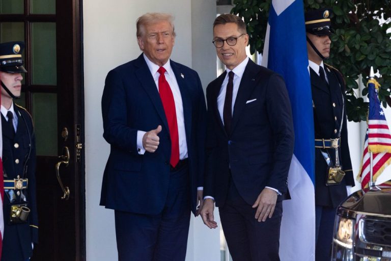 President Donald Trump announced a new agreement with Finland Thursday to build 11 new icebreakers, continuing his push to rebuild the American Navy. (Graeme Jennings/Washington Examiner)