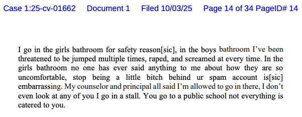 screenshot from lawsuit