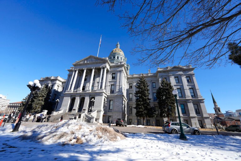 The Colorado state capitol.