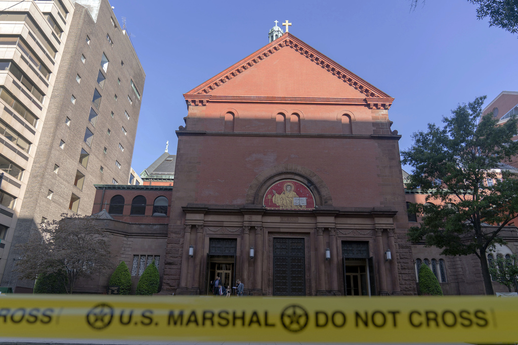 Suspect arrested at DC cathedral after being found with hundreds of grenades