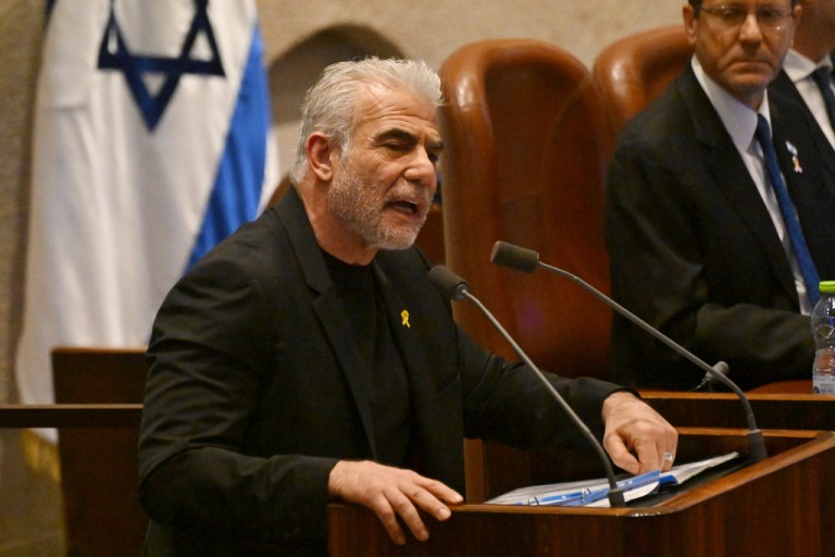 Opposition leader Yair Lapid of Yesh Atid.