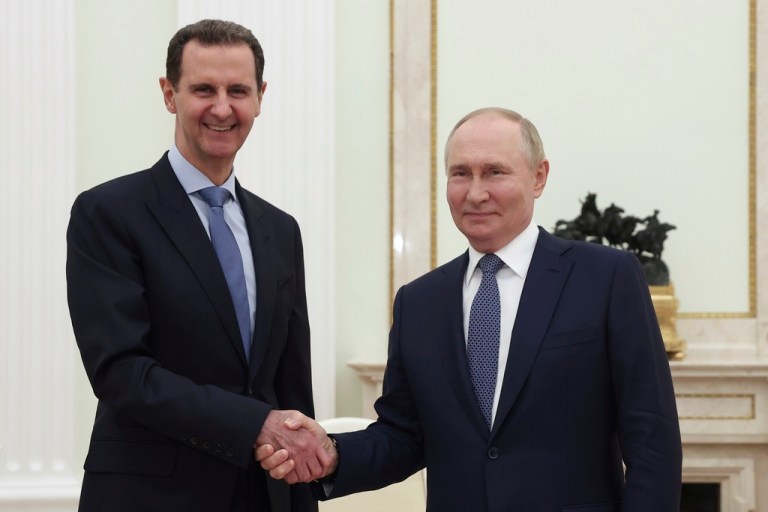 Syrian President Bashar Assad and Russian President Vladimir Putin.
